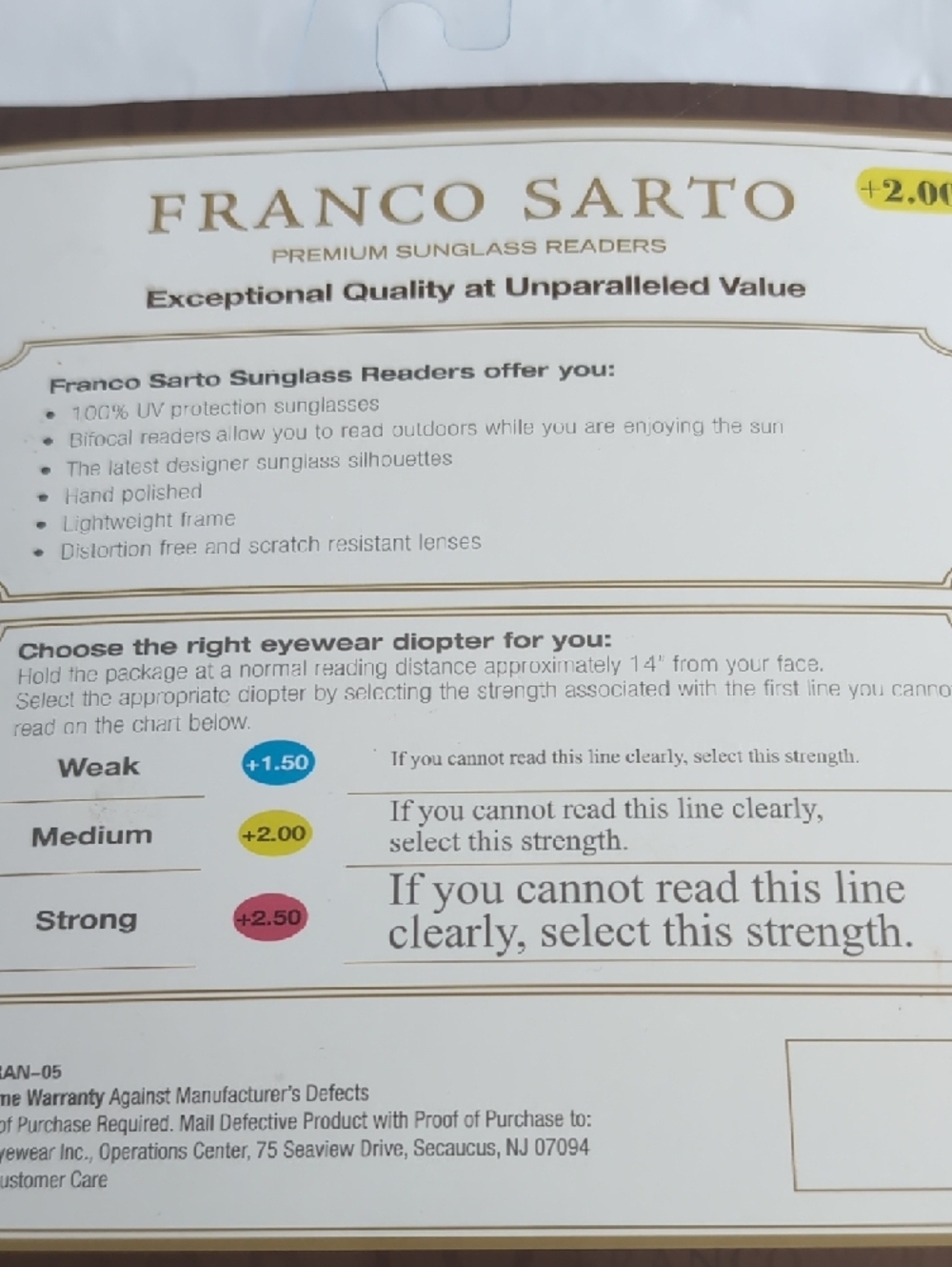 Franco Sarto Sunglass Readers Set - Tortoise & Black +2.00 - Picture 7 of 8